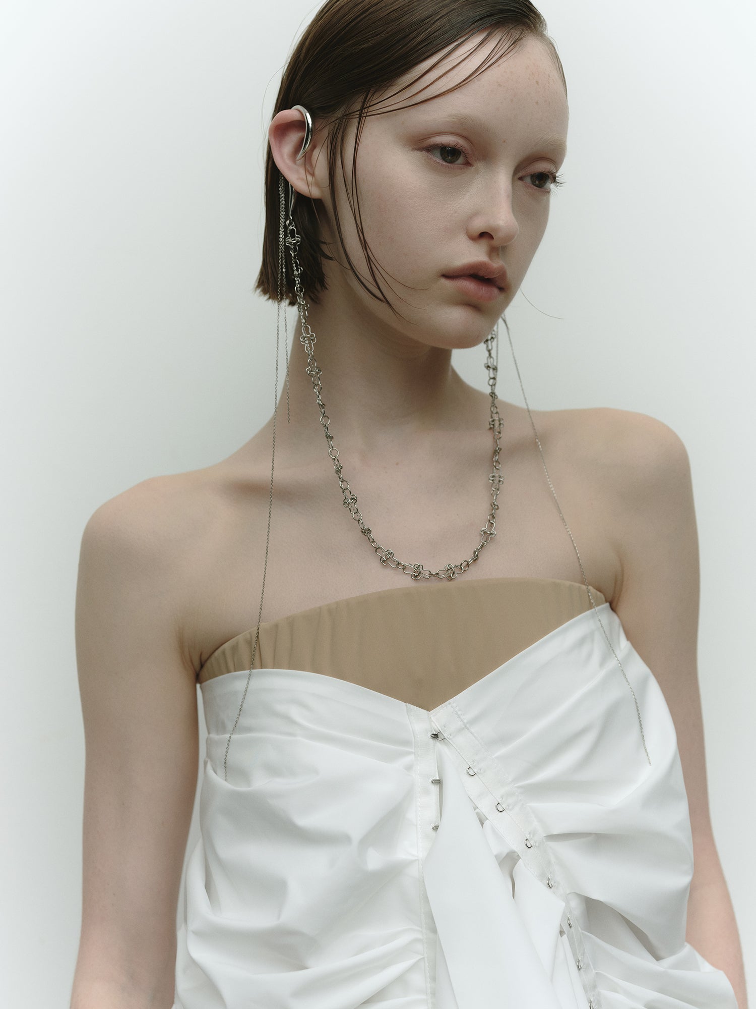 Eye Chain Ear Cuff Necklace