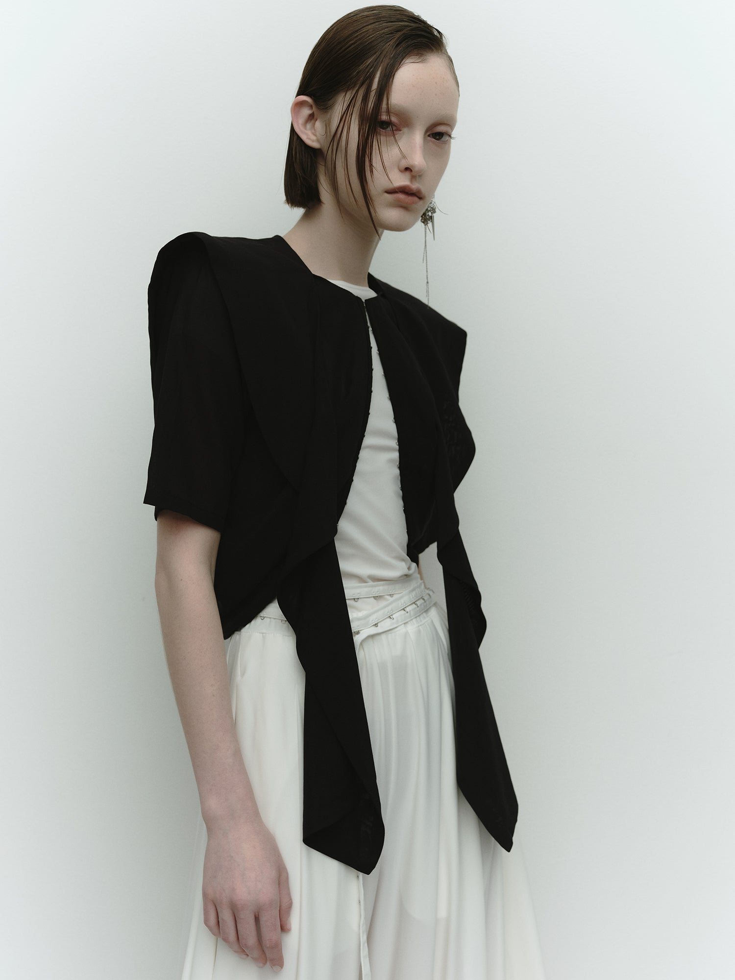 Ruffle Collar Blouse