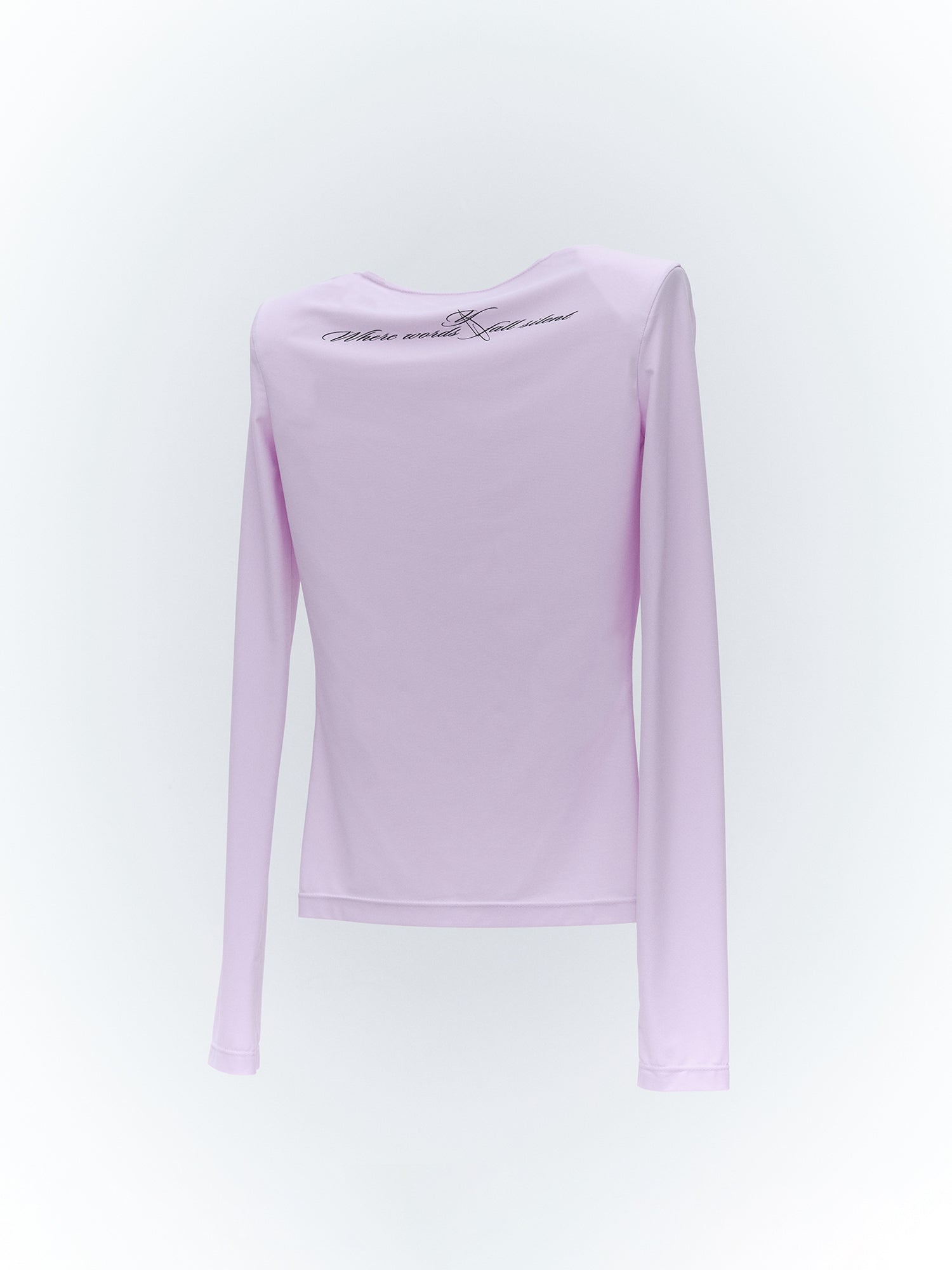 Shoulder Pad Long Sleeve Top / Lavender