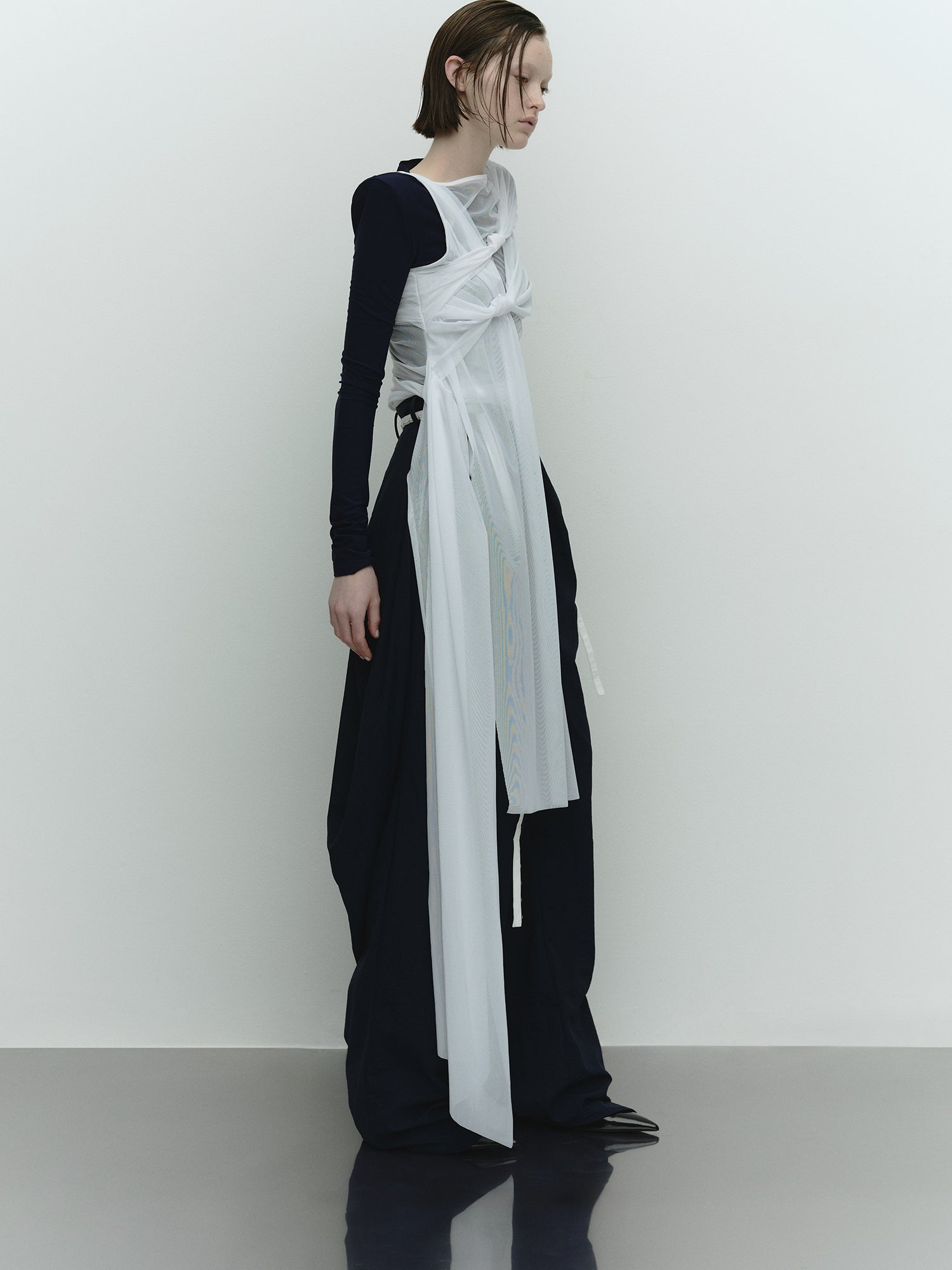 YUU Sheer Top / White