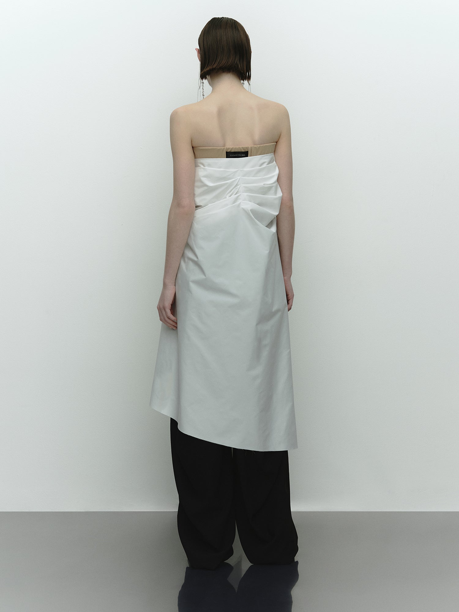 Ceinture Wrap Long Skirt / White