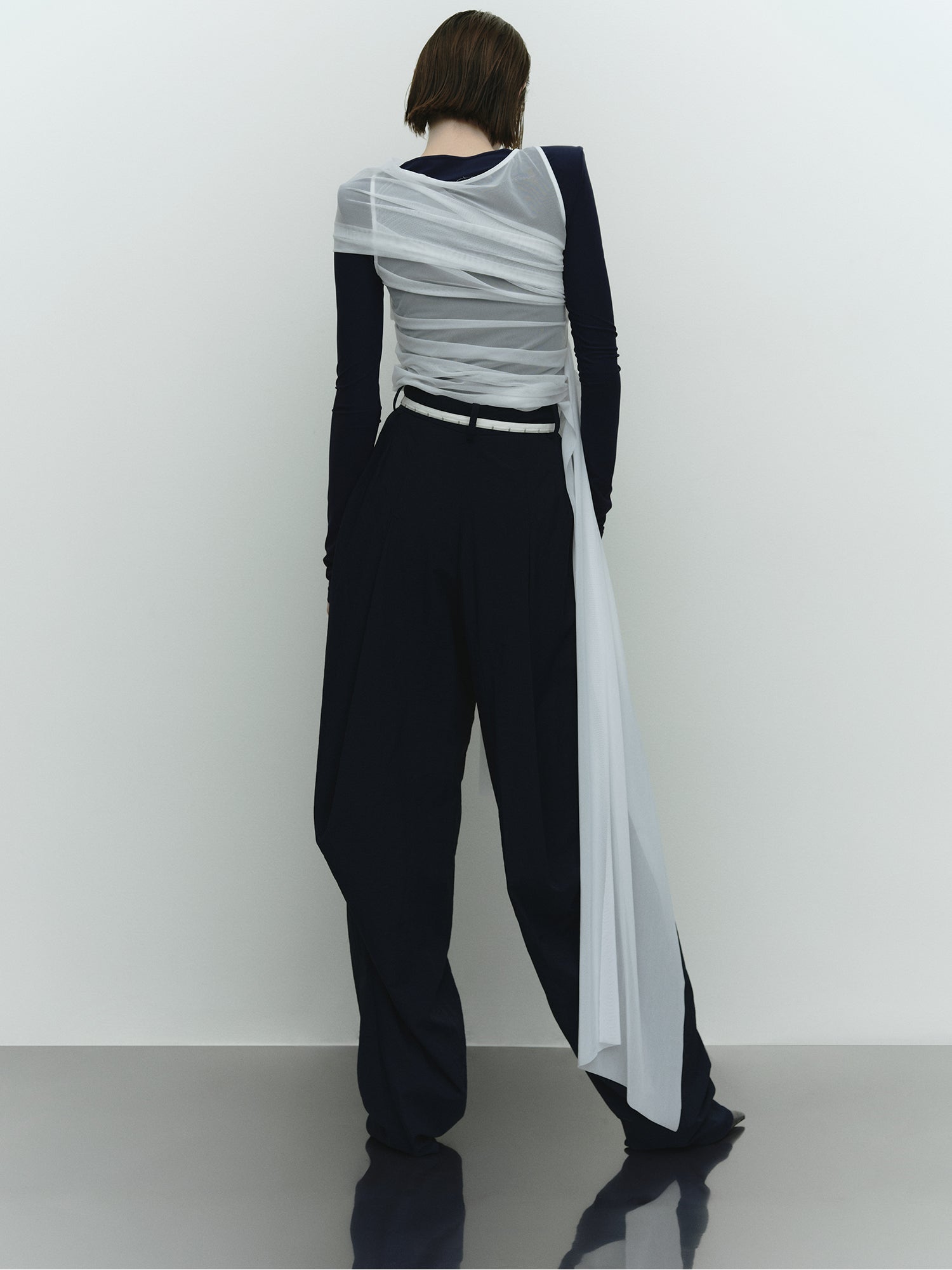 YUU Sheer Top / White