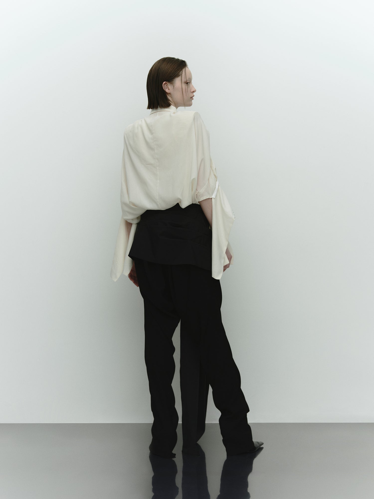 Bound Cuff Shirt / White