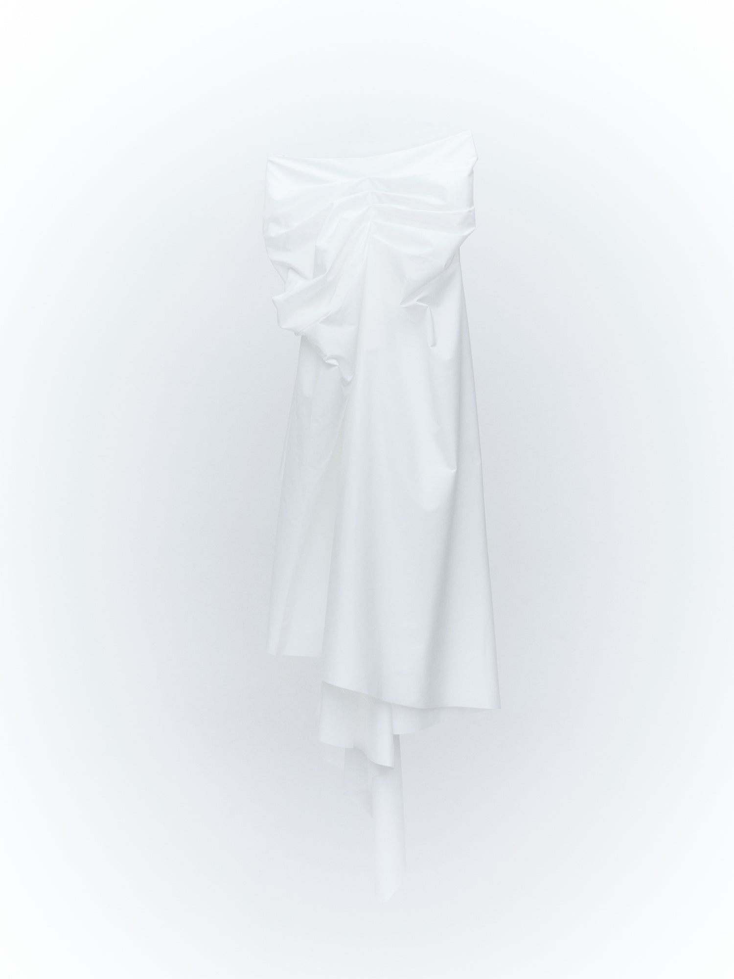 Ceinture Wrap Long Skirt / White