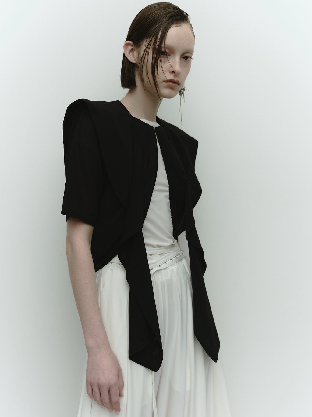 Ruffle Collar Blouse