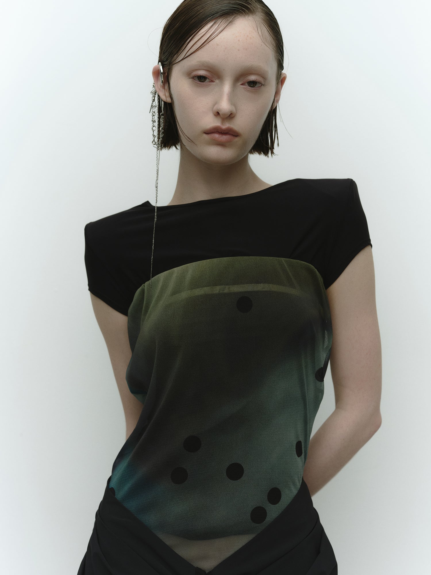 Antoinette Dots Tube Bodysuit