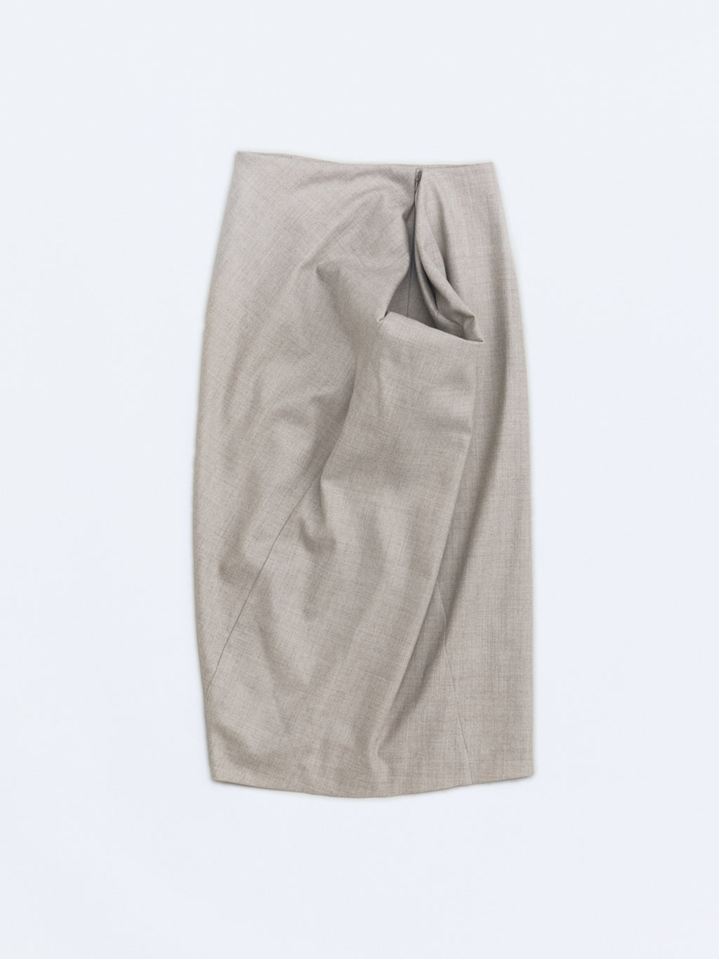Void tuck skirt / Beige