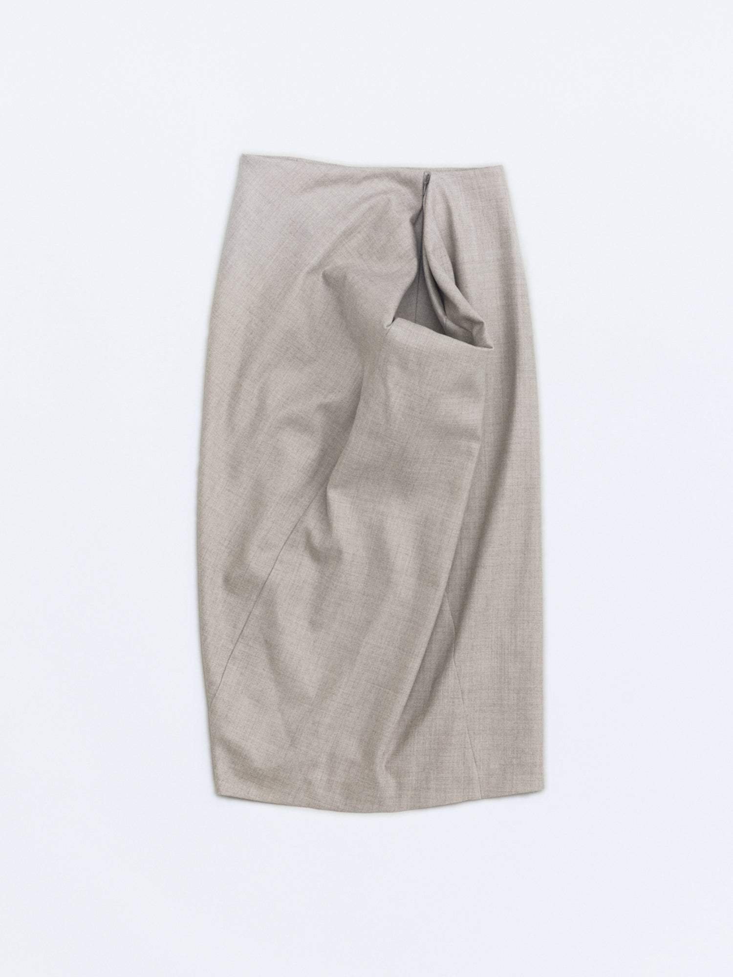 Void tuck skirt / Beige