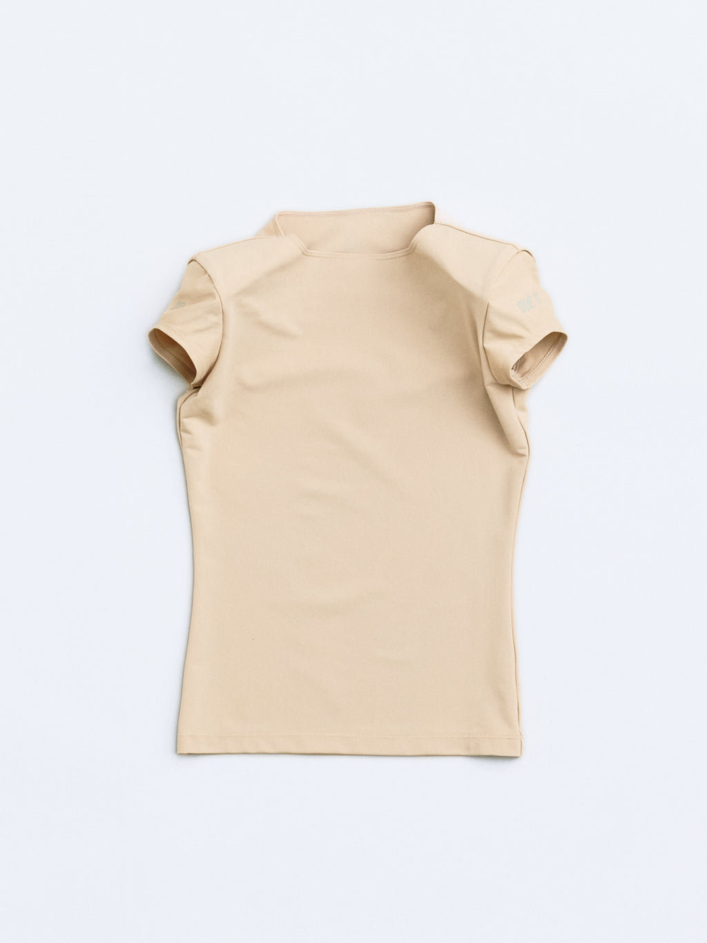 Shoulder pad mini sleeve tops