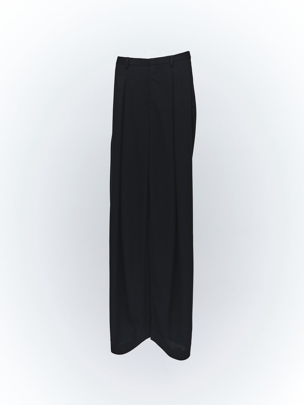 Knee Back Tuck Pants / Black