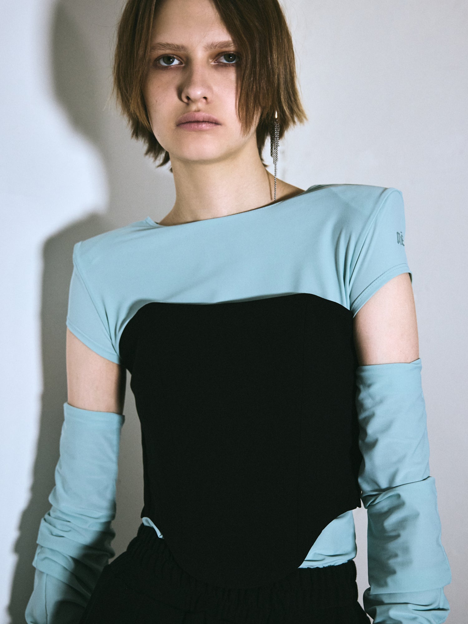 Back tulle corset / Black