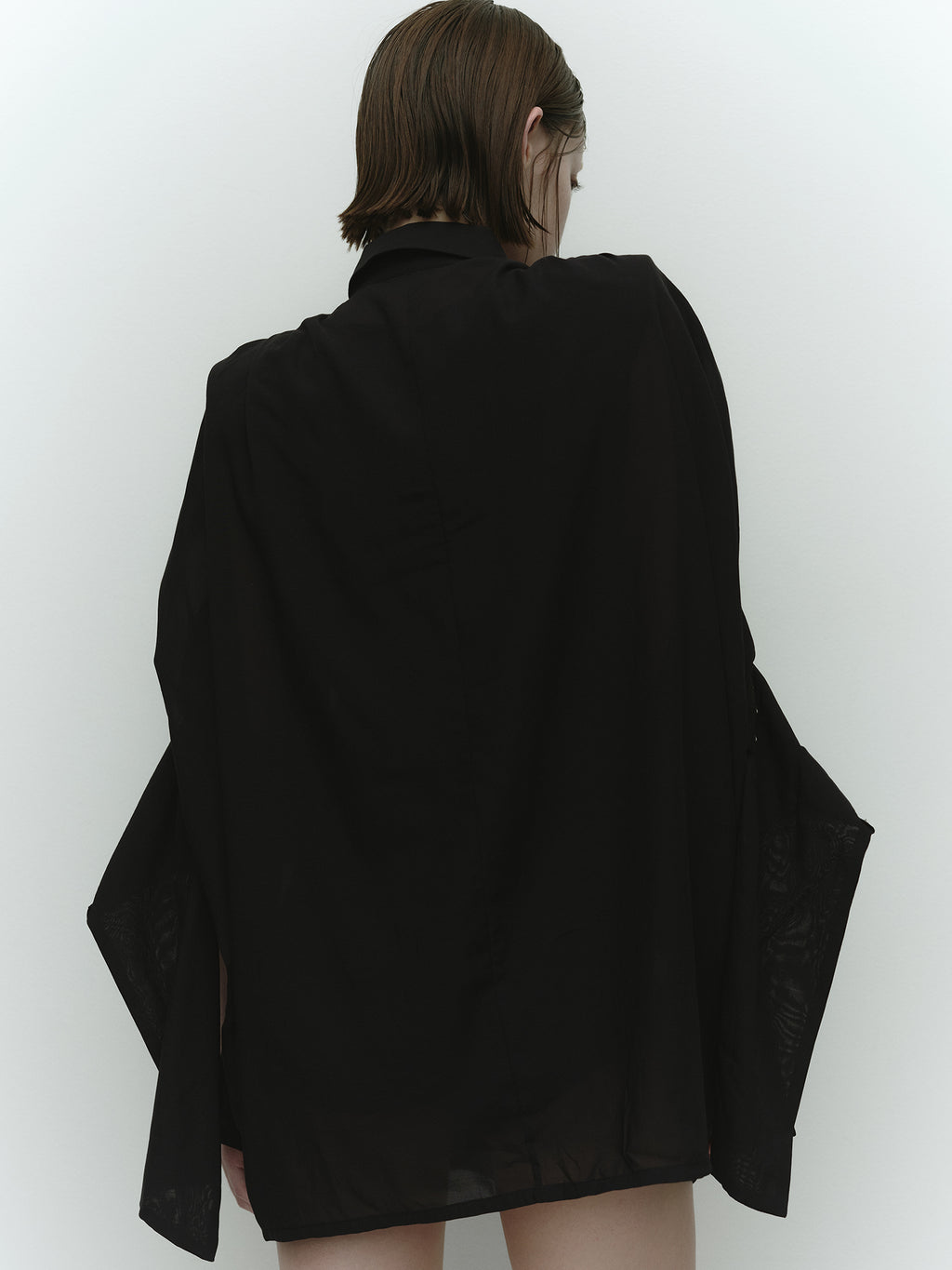 Bound Cuff Shirt / Black