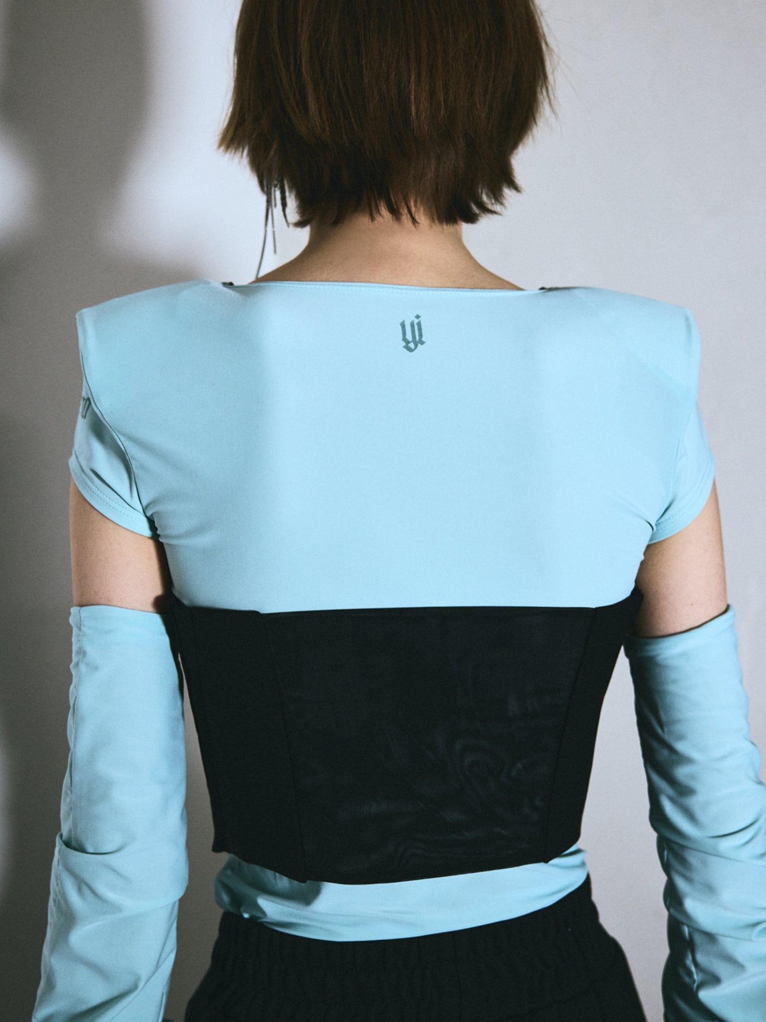 Back tulle corset / Black