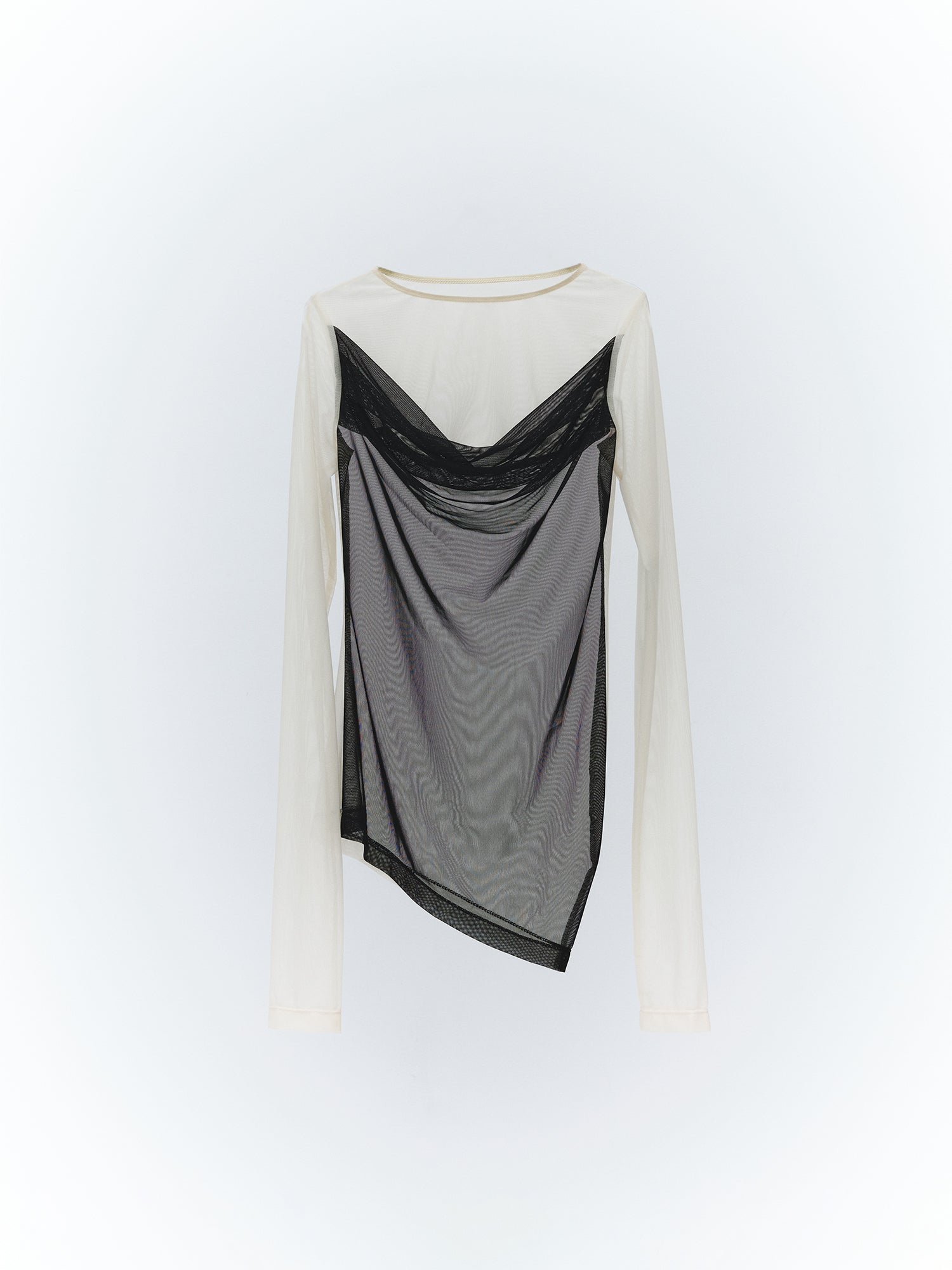 Sheer Drape Top / Black