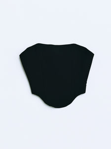Back tulle corset / Black
