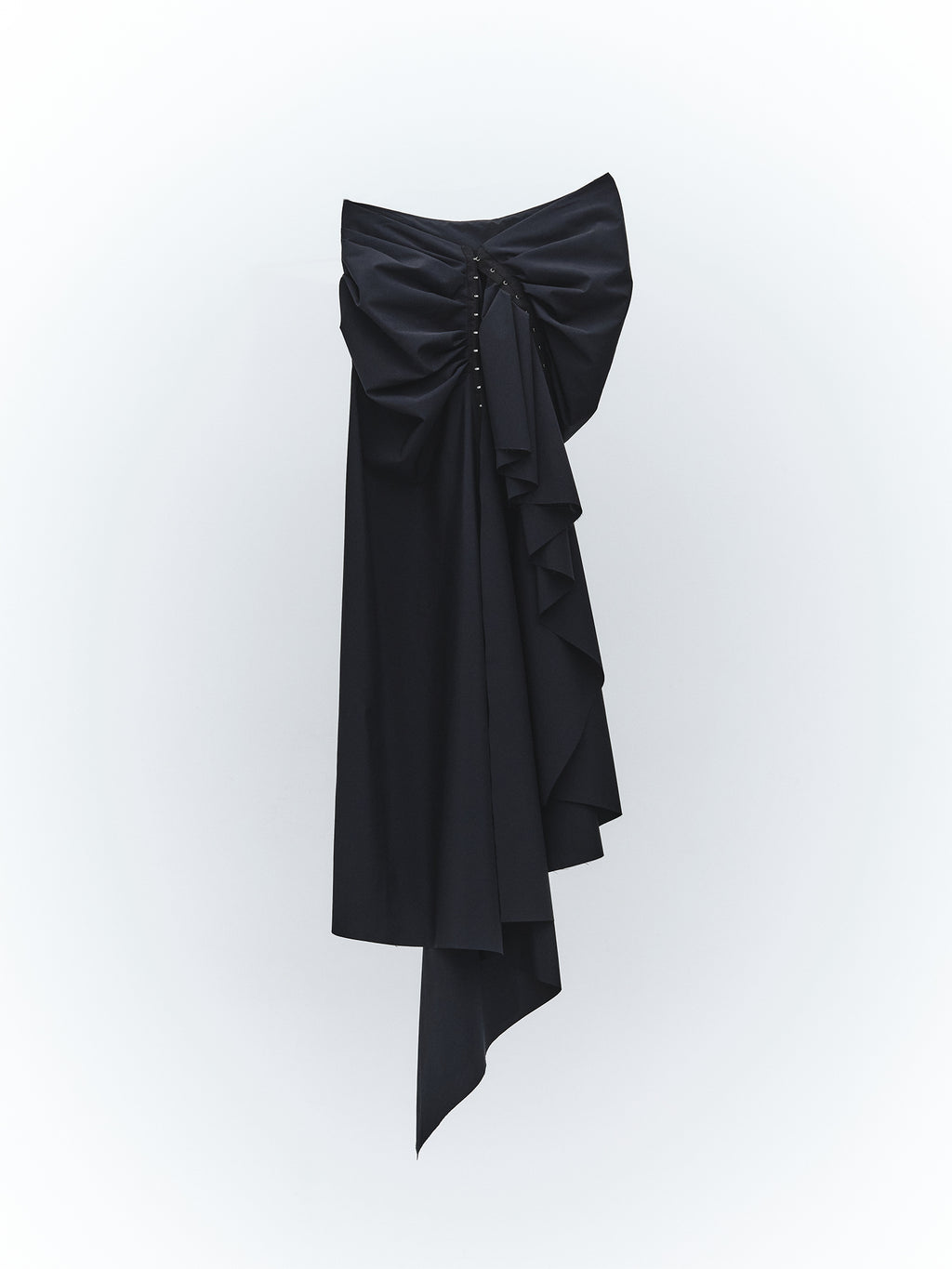 Ceinture Wrap Long Skirt / Black