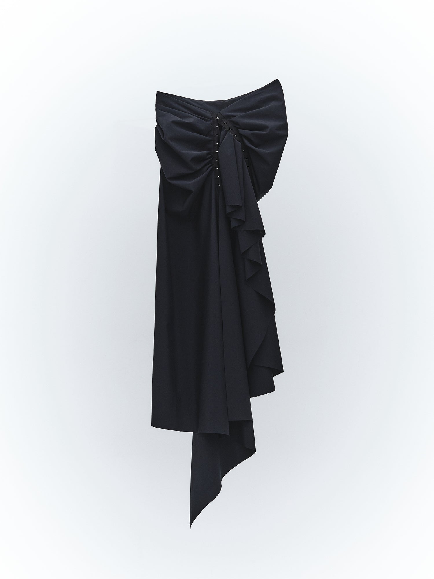 Ceinture Wrap Long Skirt / Black