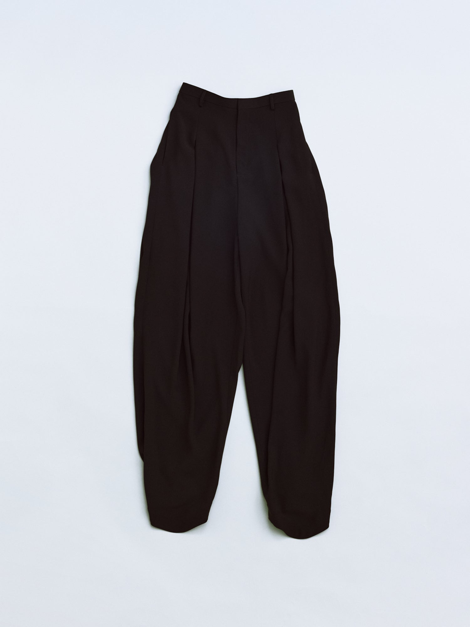 Knees Back Tuck Pants / Brown