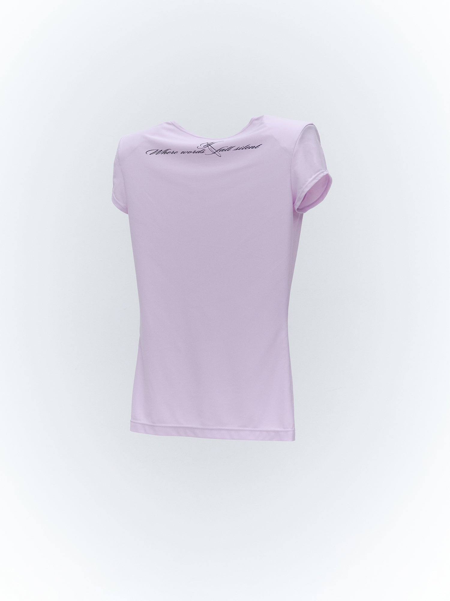 Shoulder Pad Mini Sleeve Top / Lavender
