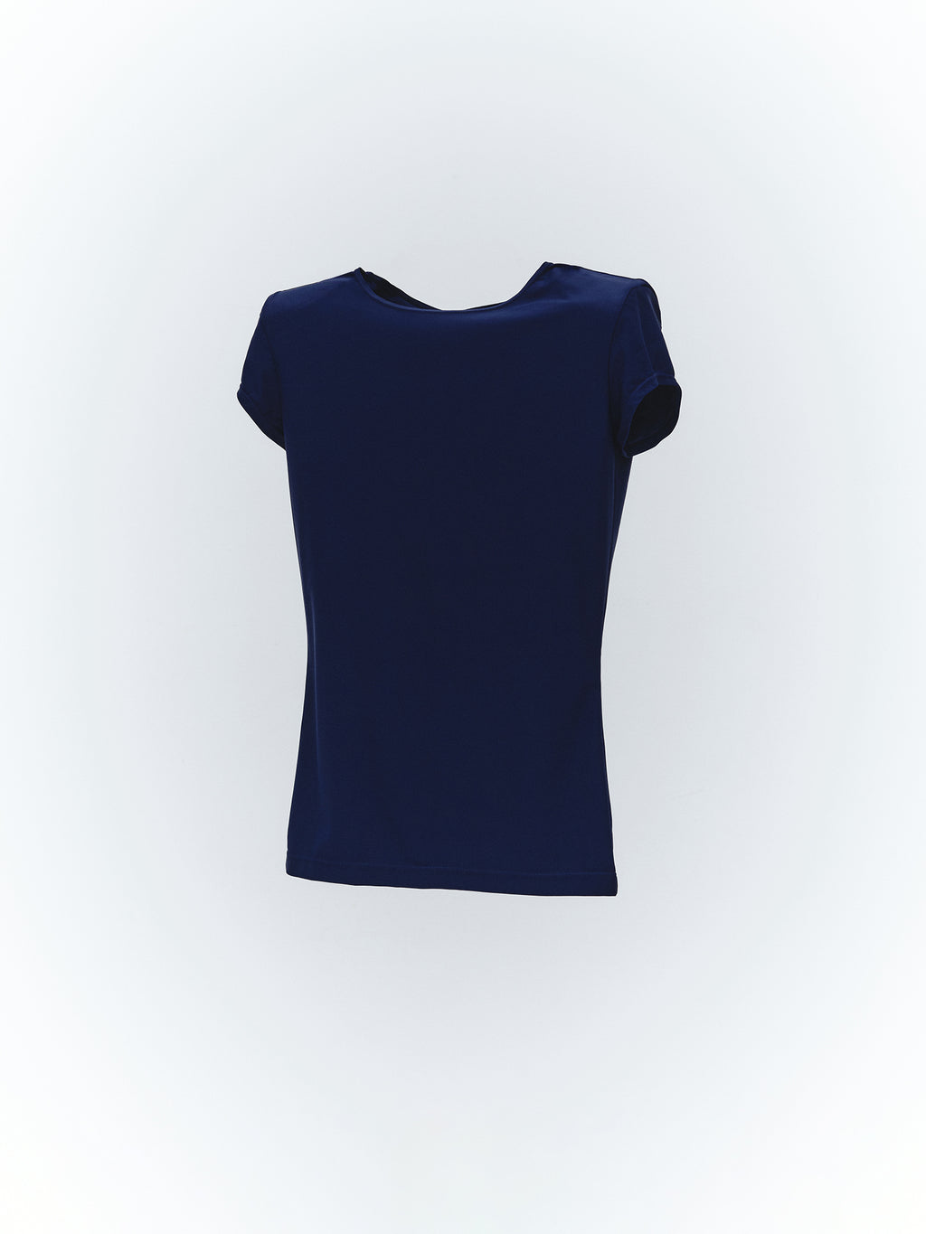 Shoulder Pad Mini Sleeve Top / Navy