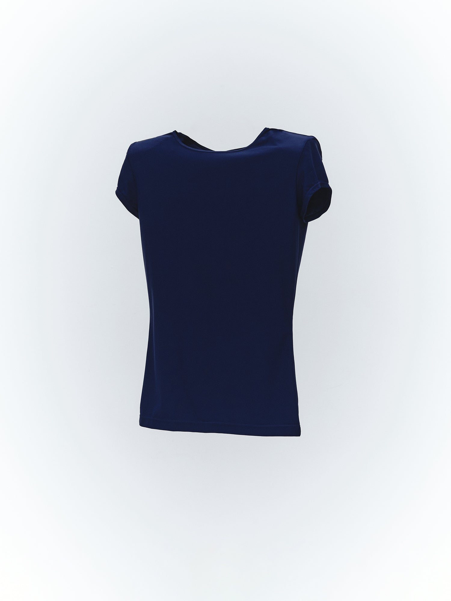 Shoulder Pad Mini Sleeve Top / Navy