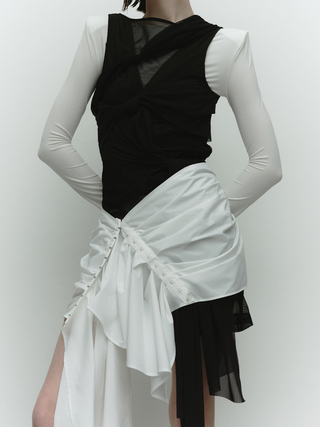 Ceinture Wrap Skirt / White