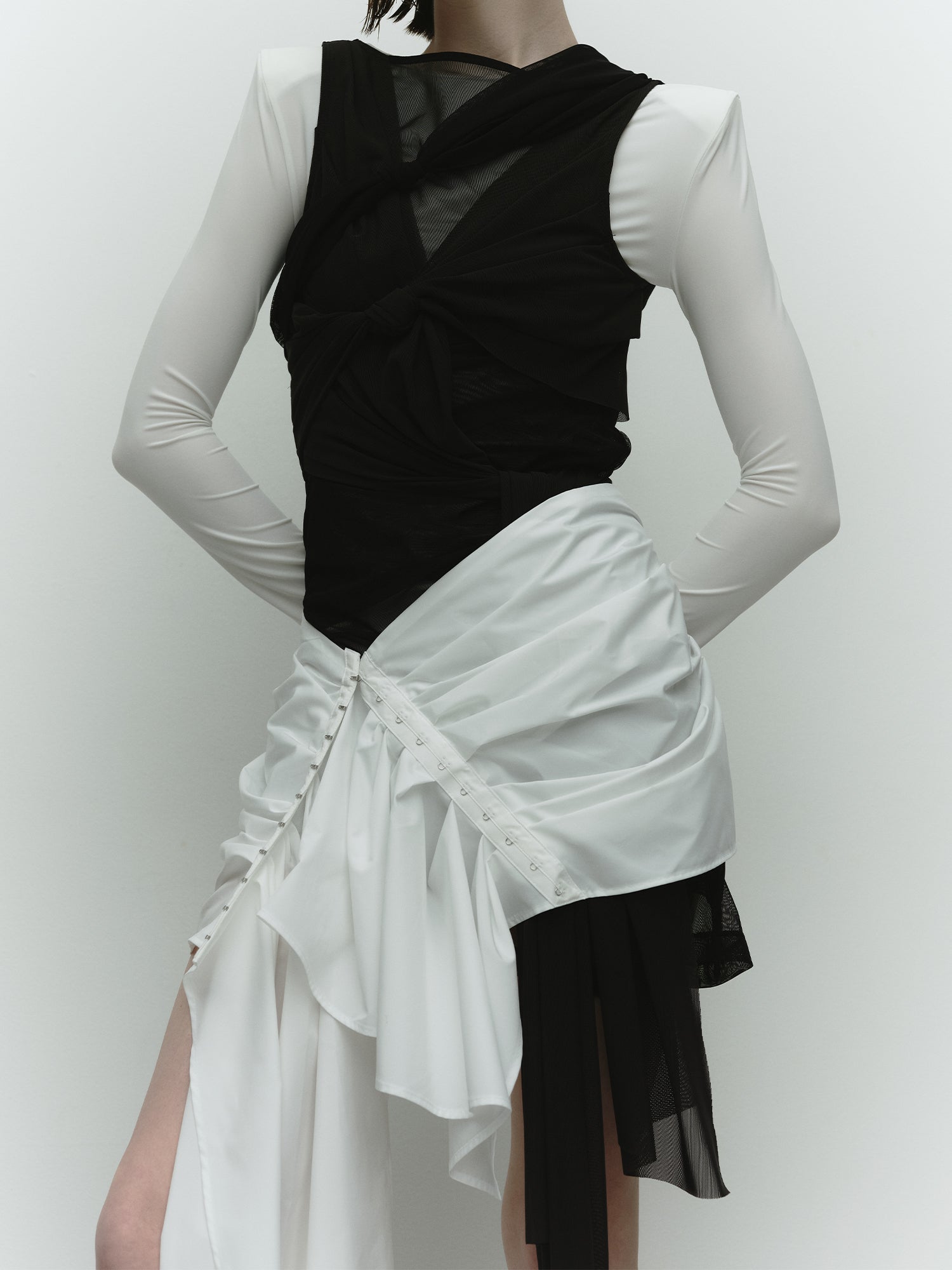 Ceinture Wrap Skirt / White