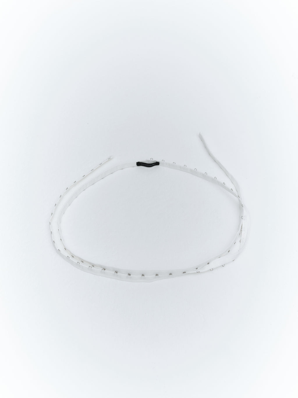 Hook Tape Eye Chain Belt / White