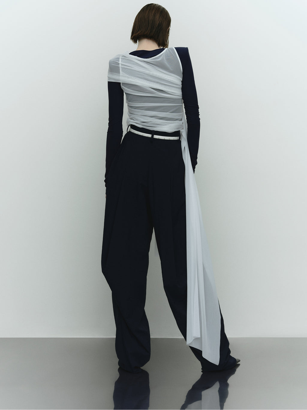 YUU Sheer Top / White