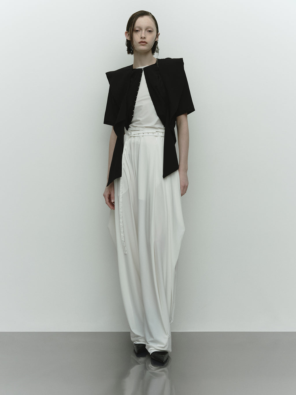 Tricot Knee Tuck Pants