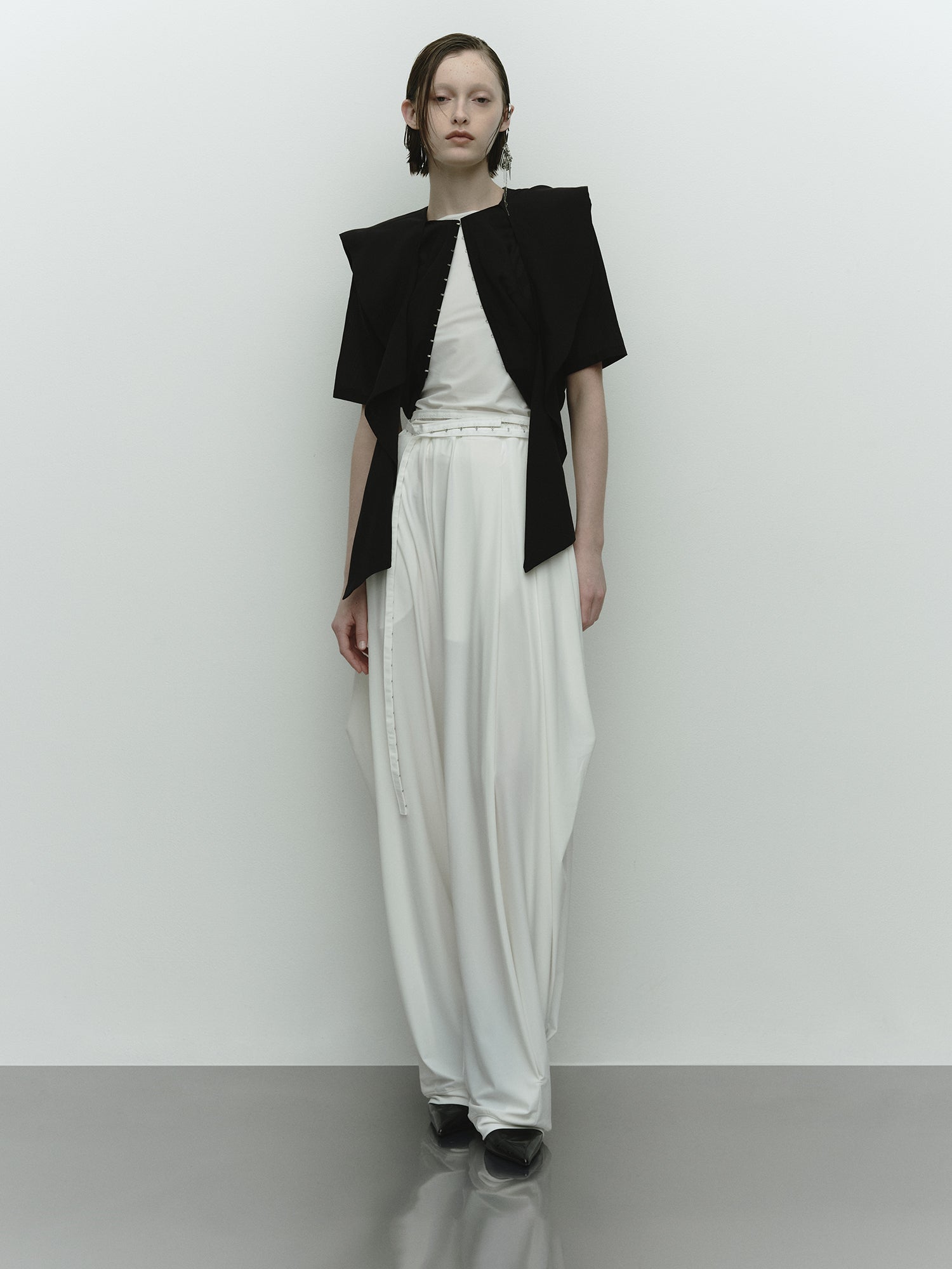 Tricot Knee Tuck Pants