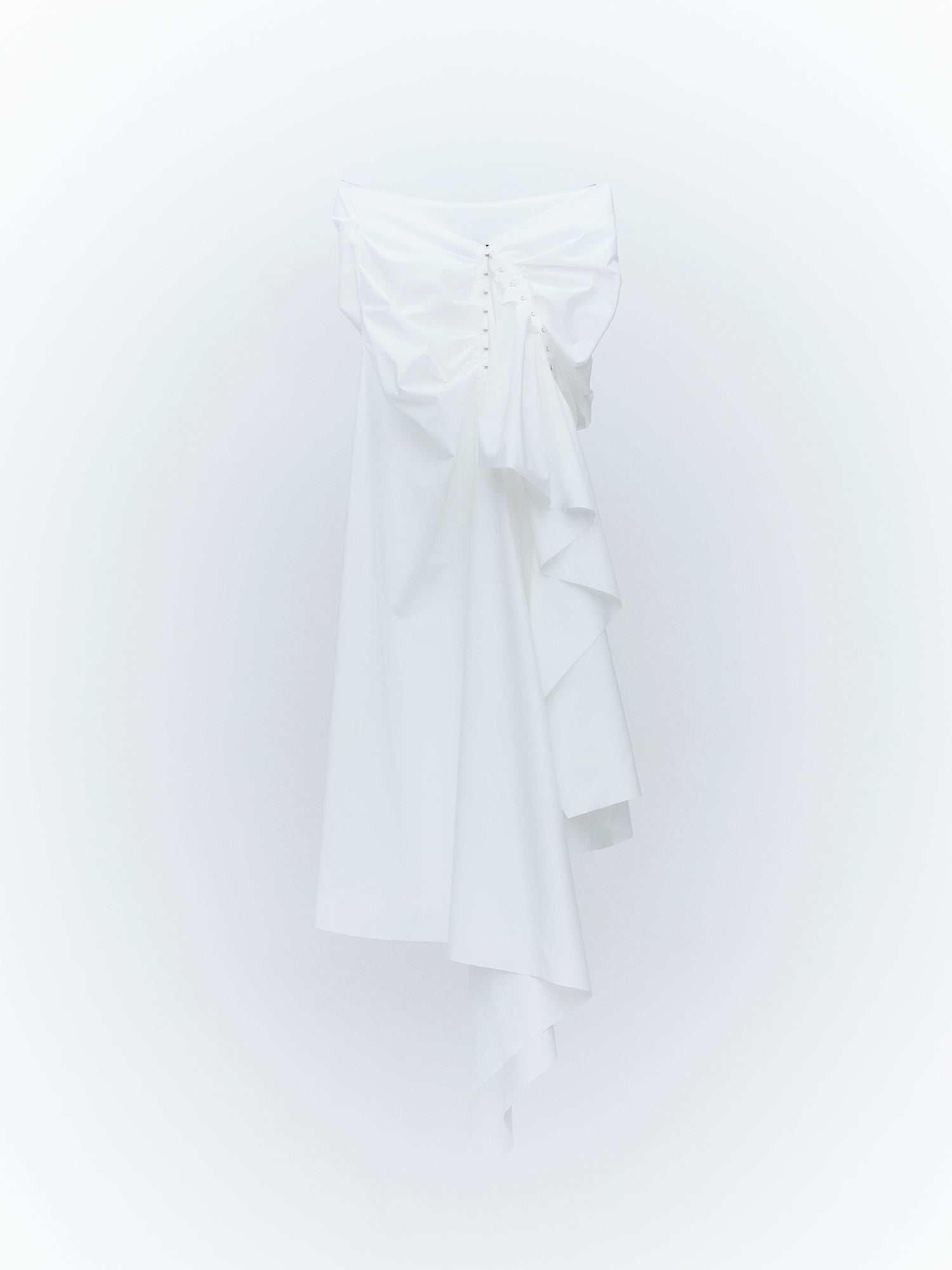 Ceinture Wrap Long Skirt / White