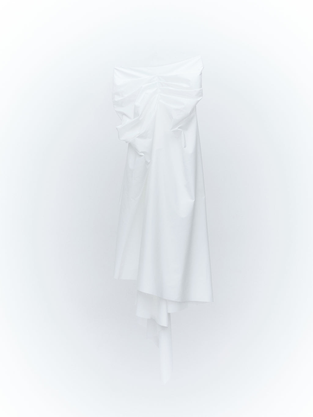 Ceinture Wrap Long Skirt / White
